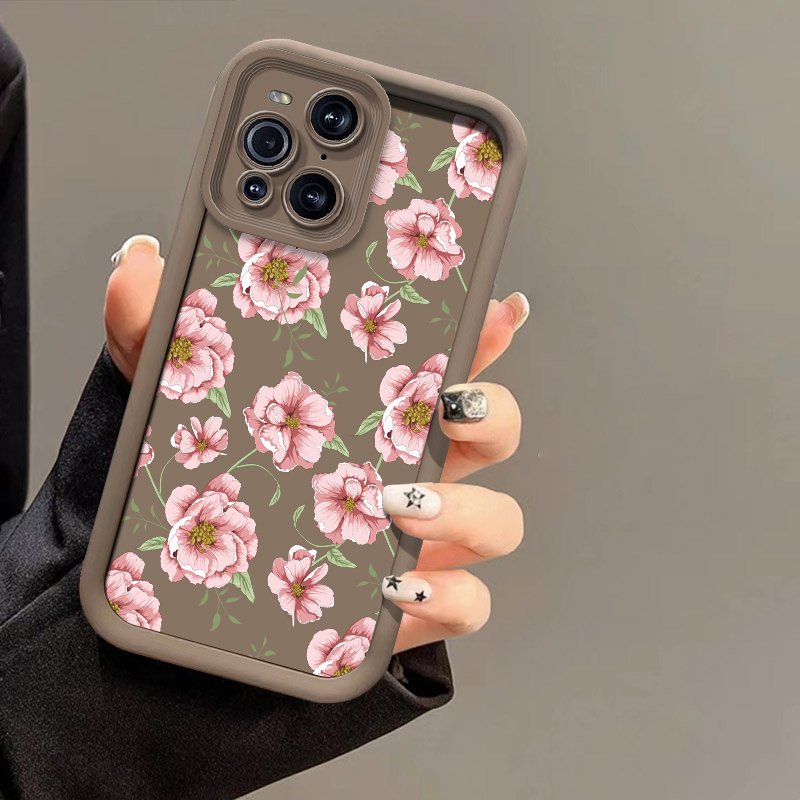 Phone Cases Oppo - Silicone Flower Phone Case For OPPO