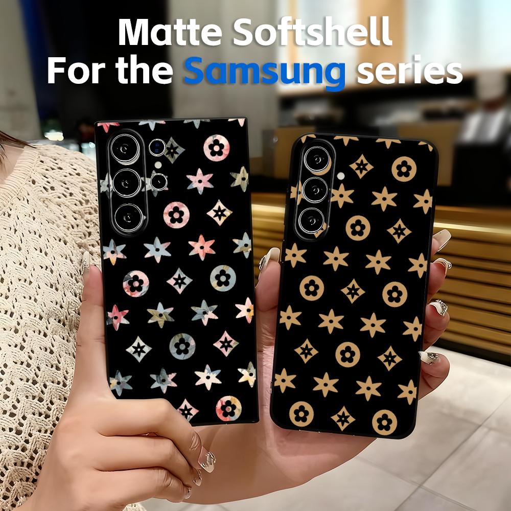 Phone Cases Samsung S23 - Luxury logo design with repeating patterns