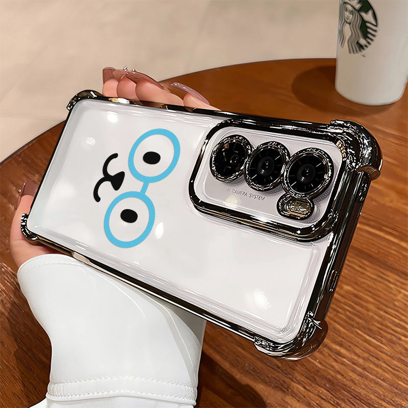 Phone Cases Oppo - Graffiti Cute Blue Glasses Phone Case