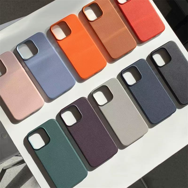 For Magsafe Lychee Texture PU  - Phone Cases Custom ulasan dan harga