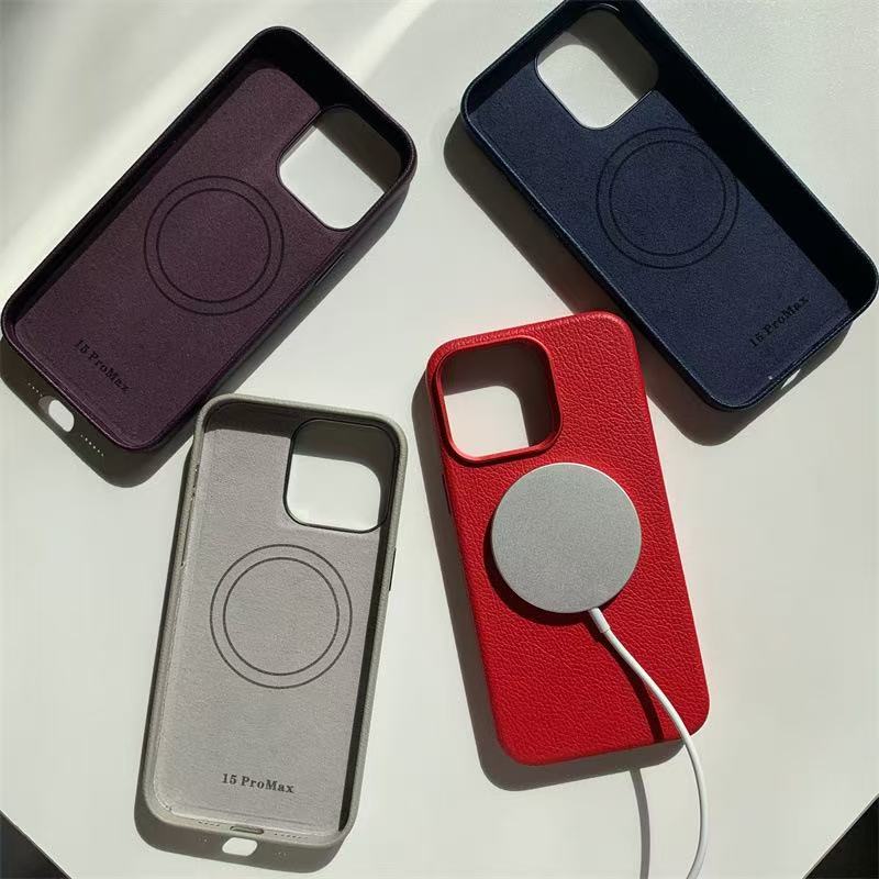 For Magsafe Lychee Texture PU  - Phone Cases Custom ulasan dan harga