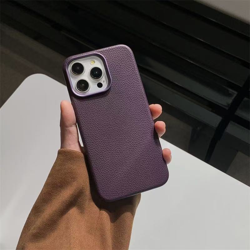 For Magsafe Lychee Texture PU  - Phone Cases Custom ulasan dan harga