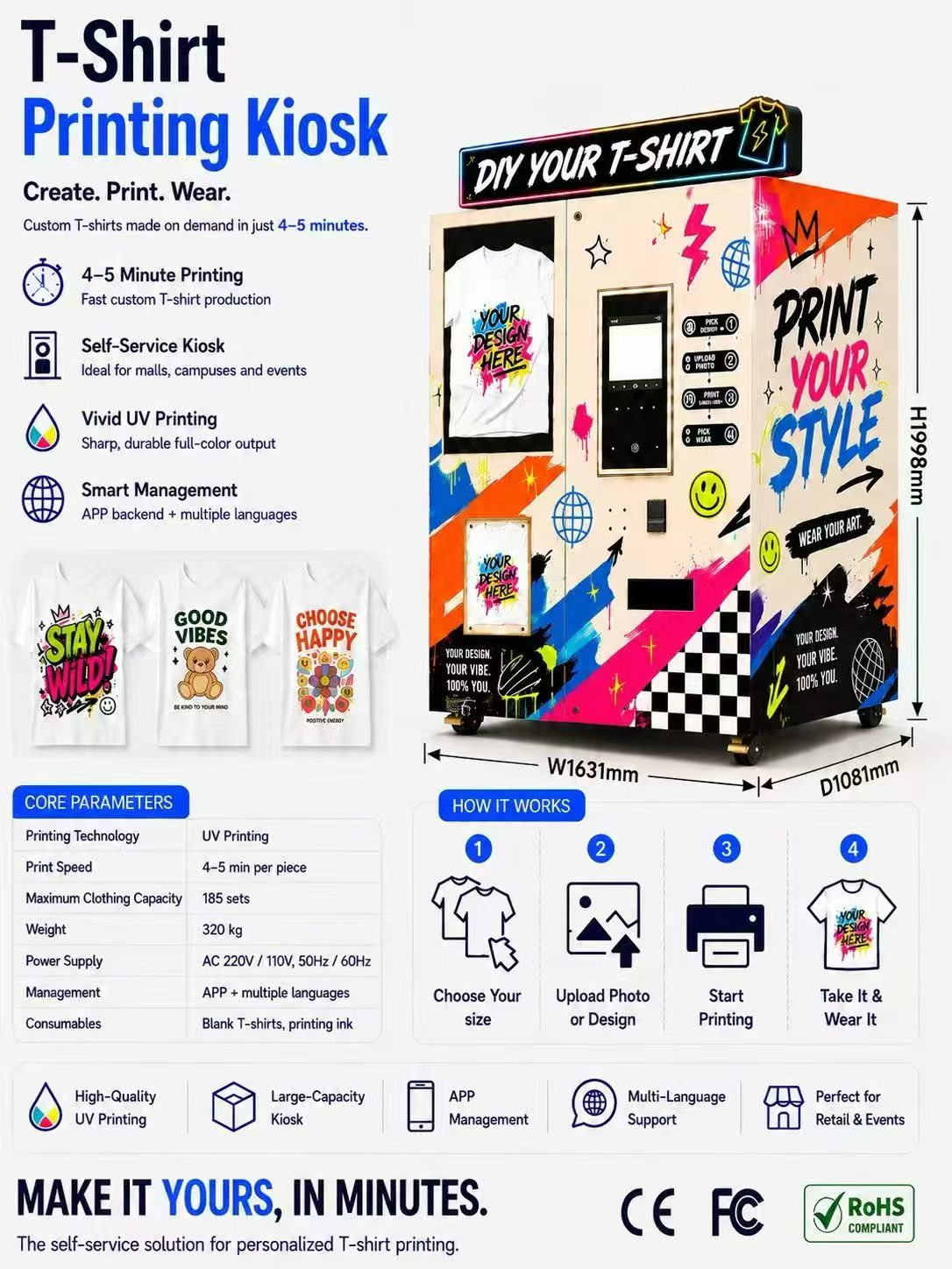 UV Flatbed Printer Vending Mac - Phone Cases Vending Machine ulasan dan harga