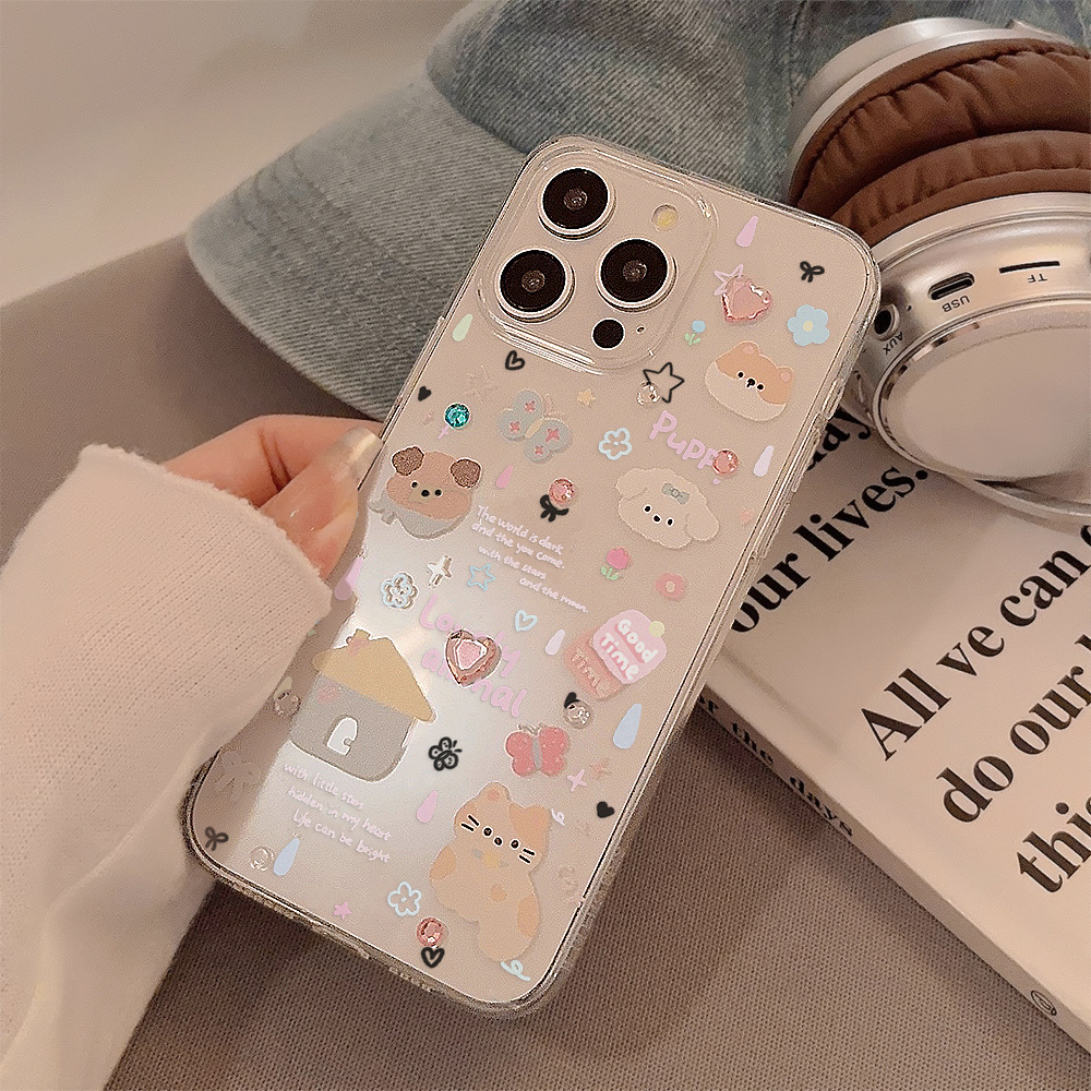Cute Cartoon Puppy Shell Patte - Phone Cases Cute Iphone 14 ulasan dan harga