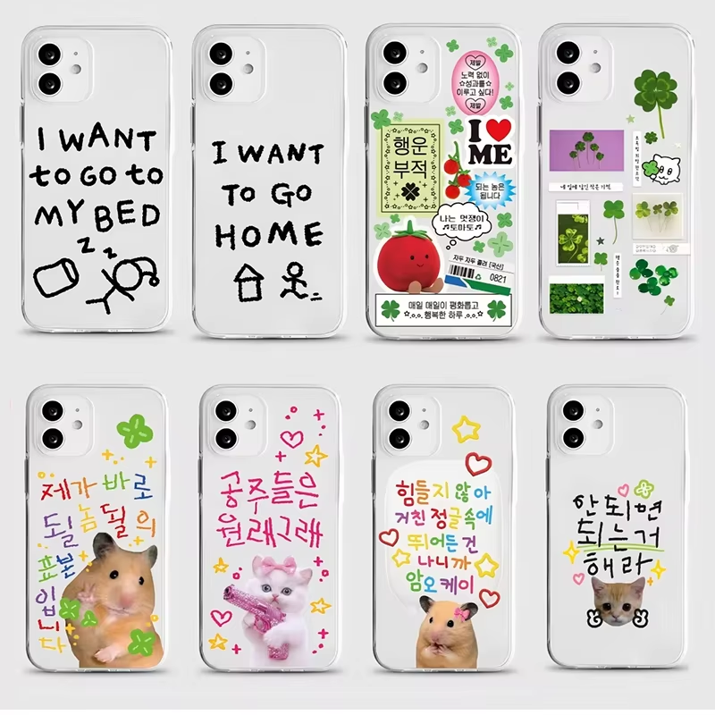 Korean Ins Cute Four Leaf Clov - Phone Cases Cute Iphone 14 ulasan dan harga