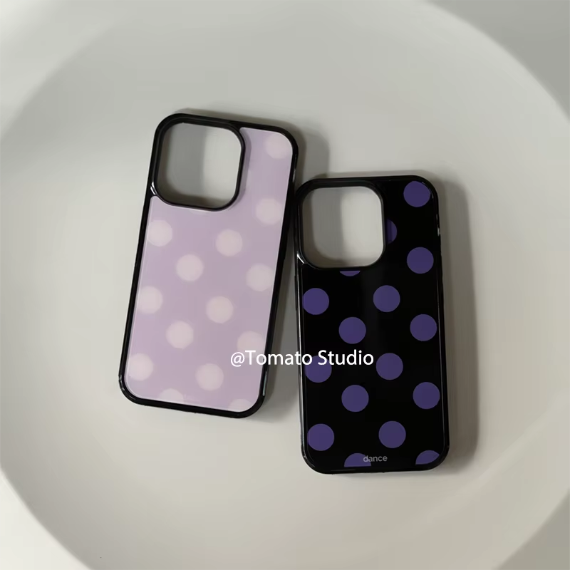 Korean Ins Fashion Purple Polk - Phone Cases Purple ulasan dan harga