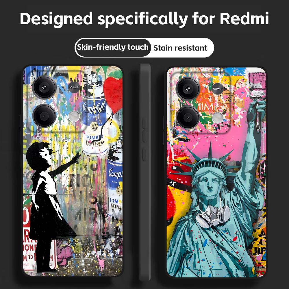 Banksy Graffiti Art  Phone Cas - Phone Cases Iphone 14 ulasan dan harga