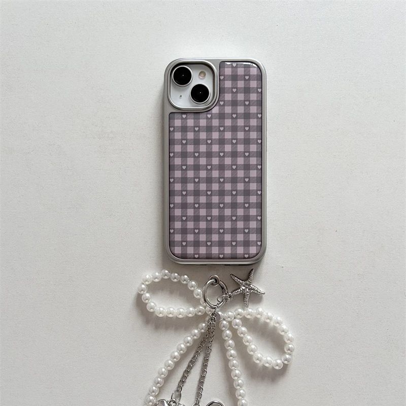 Pink Purple Heart-Shaped Check - Phone Cases Cool Girl ulasan dan harga