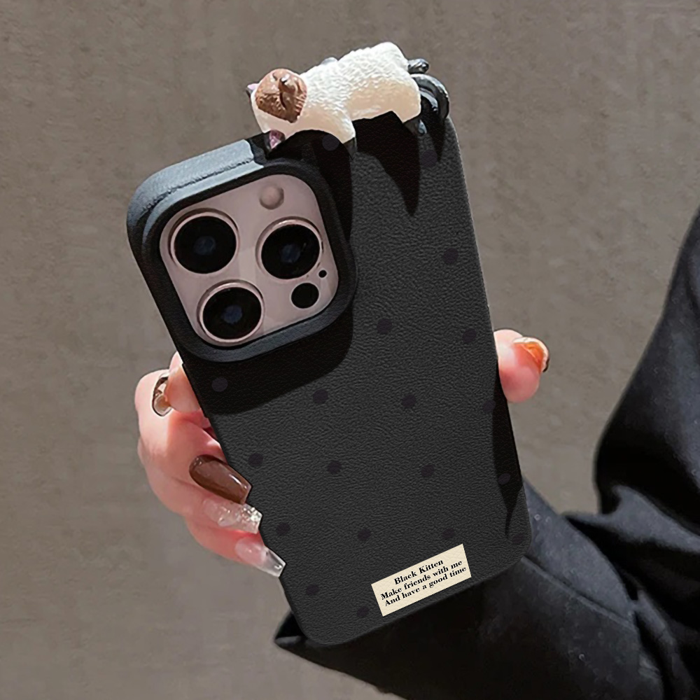 Cute 3D Cat Dot Case For iPhon - Phone Cases Cute Iphone 14 ulasan dan harga