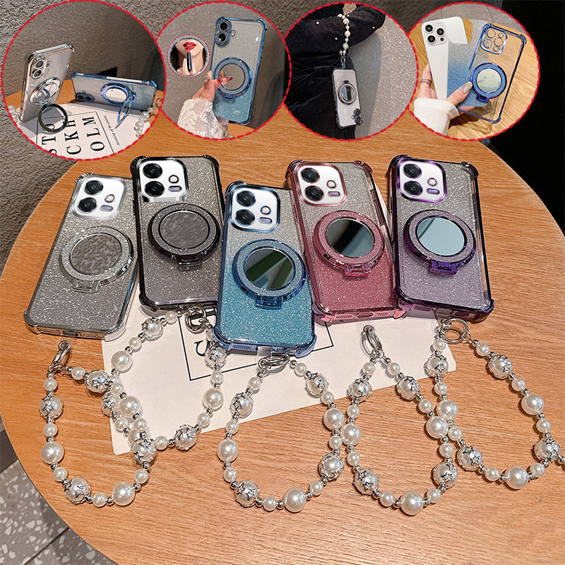 Bling Glitter Lipstick Mirror  - Phone Cases Oppo ulasan dan harga