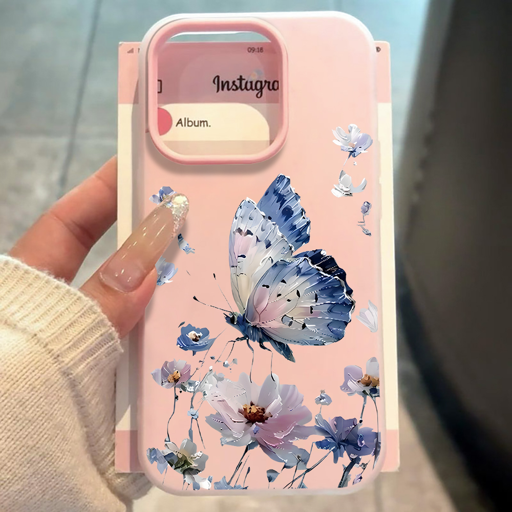 Watercolor Blue Purple Butterf - Phone Cases Purple ulasan dan harga
