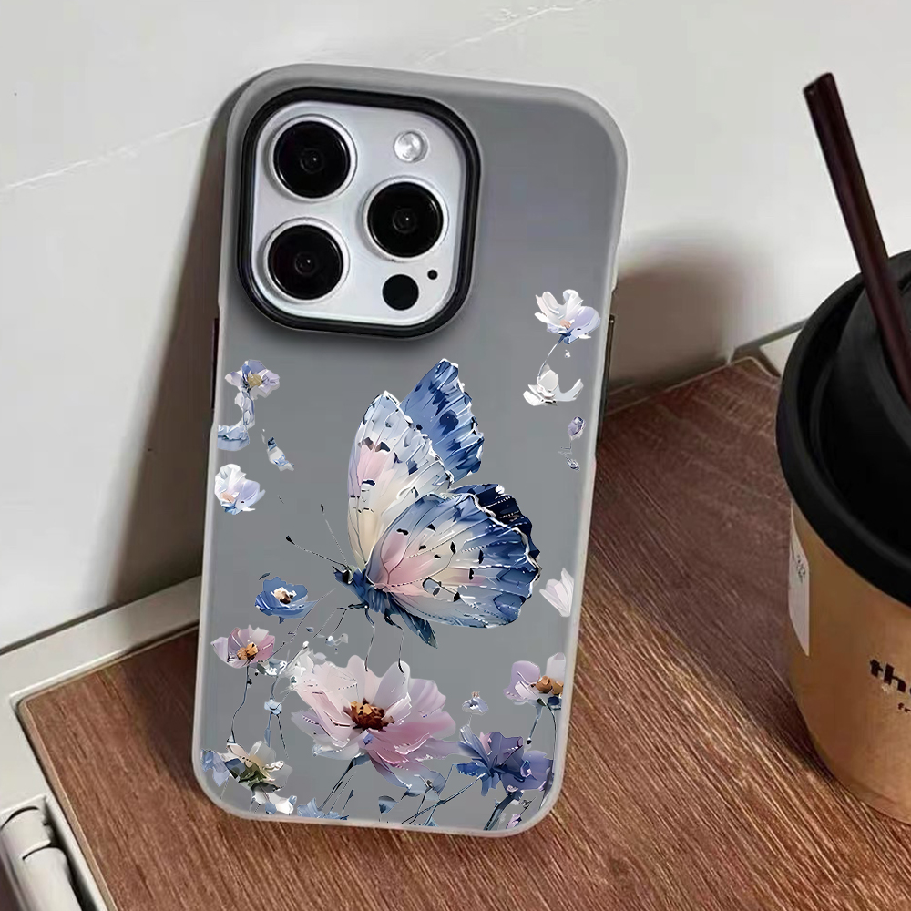 Watercolor Blue Purple Butterf - Phone Cases Purple ulasan dan harga