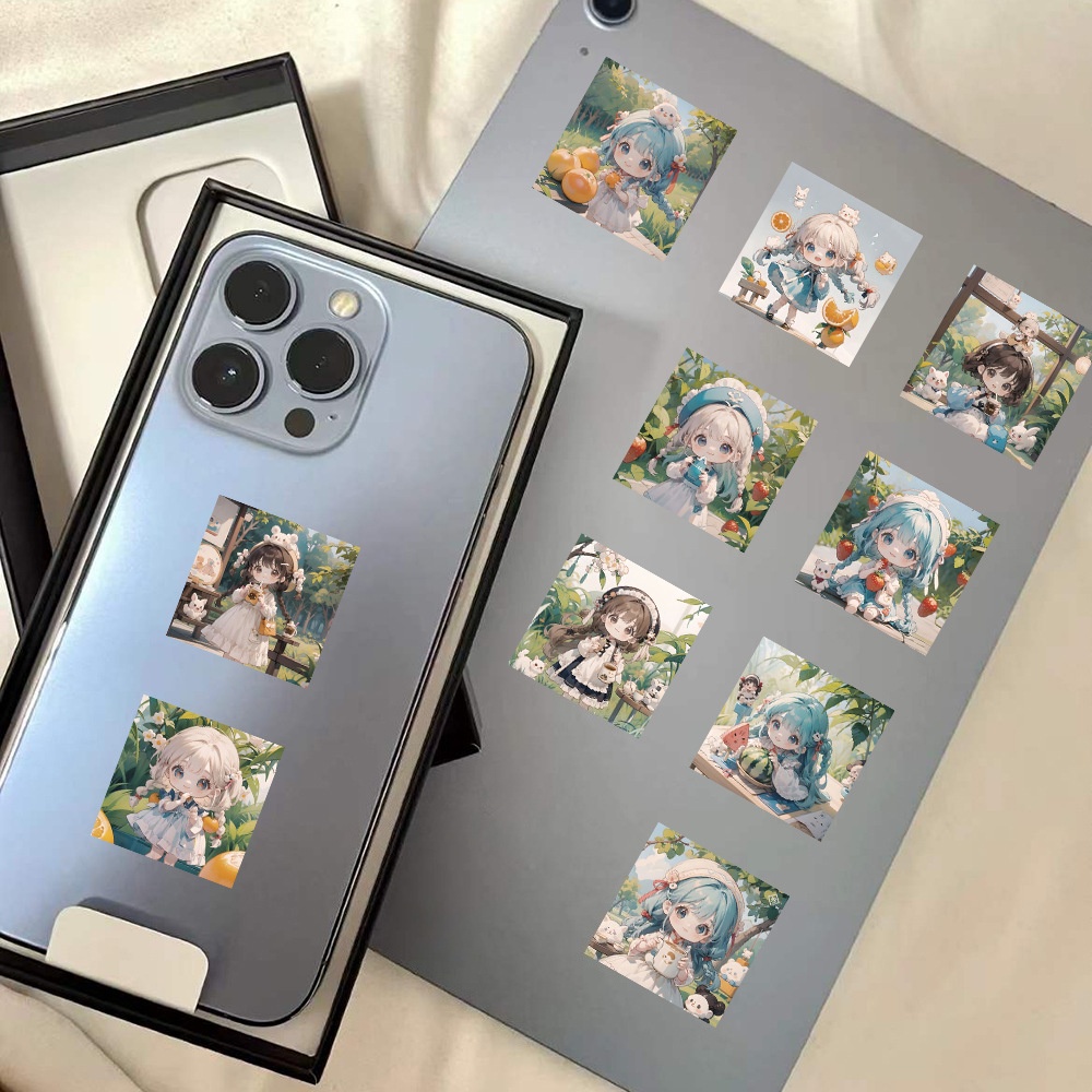 60 Pieces of Fruit Girl Cartoo - Phone Cases You Can Design ulasan dan harga