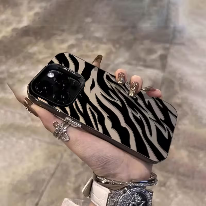 Zebra Pattern Black Advanced I - Phone Cases Iphone 14 ulasan dan harga