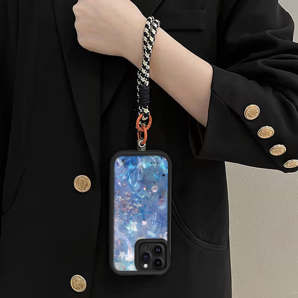 Blue Purple Jellyfish Strap Ro - Phone Cases Purple ulasan dan harga