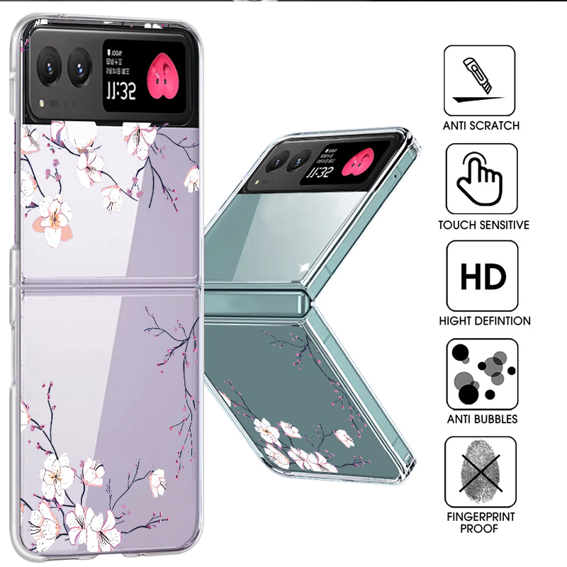 White Flowers Pattern Phone Ca - Phone Cases Hard ulasan dan harga