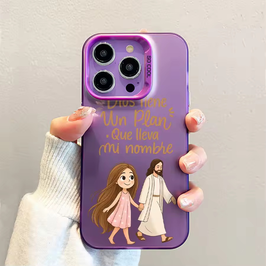 Cute Girl Walking With God Mat - Phone Cases Cute Iphone 14 ulasan dan harga