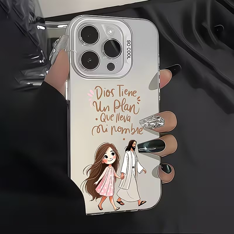 Cute Girl Walking With God Mat - Phone Cases Cute Iphone 14 ulasan dan harga