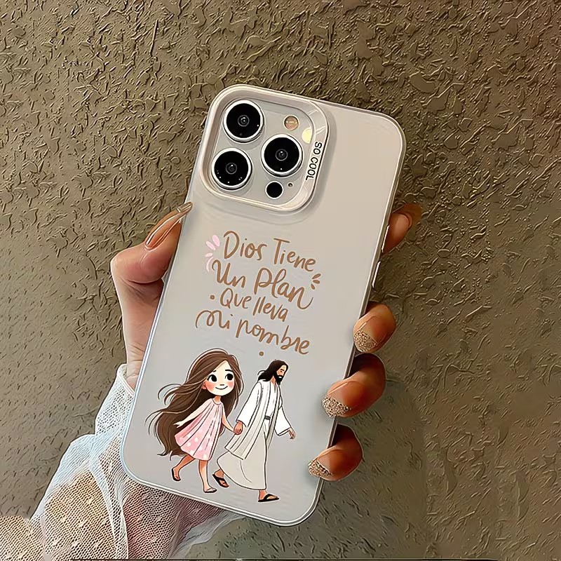 Cute Girl Walking With God Mat - Phone Cases Cute Iphone 14 ulasan dan harga