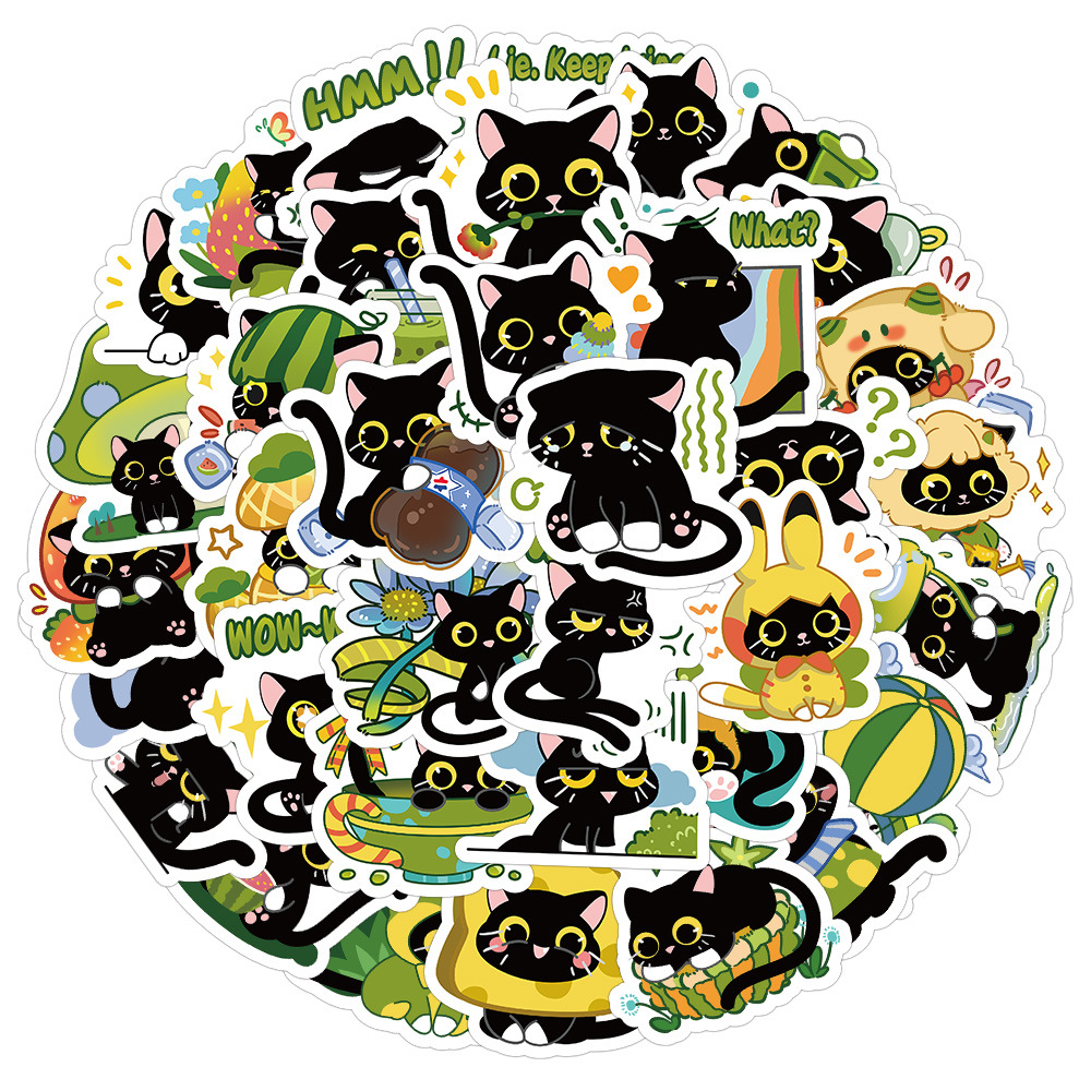60 Cute Cartoon Black Cat Wate - Phone Cases You Can Design ulasan dan harga