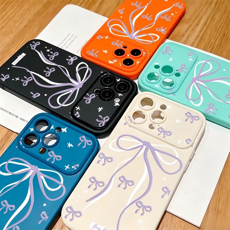 Large Purple Bow Star Doodle P - Phone Cases Purple ulasan dan harga