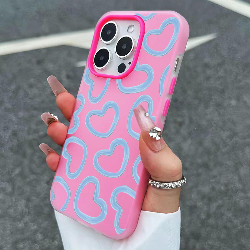 Cute Oil Painting Love Heart P - Phone Cases Cute Iphone 14 ulasan dan harga
