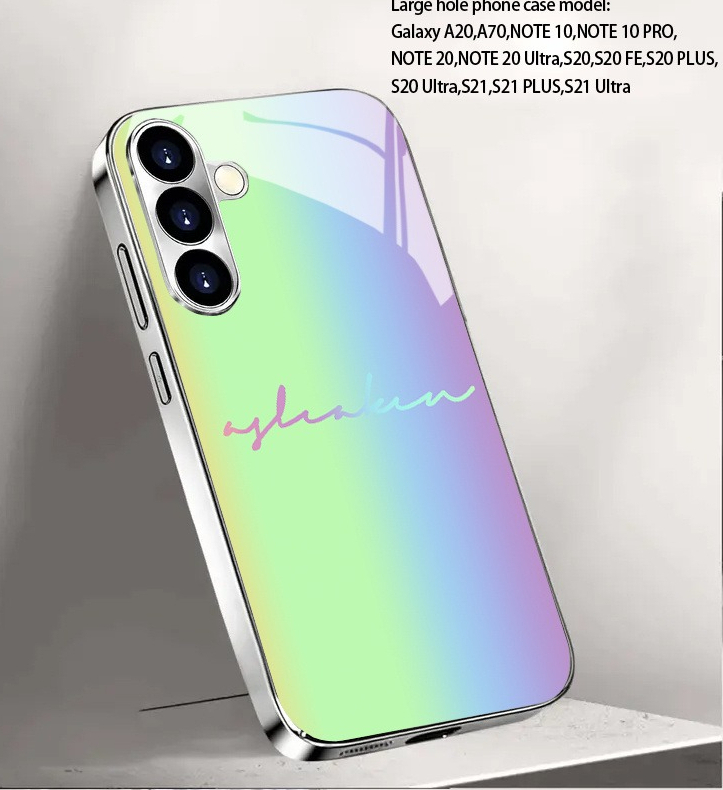 Green and purple gradient elec - Phone Cases Purple ulasan dan harga