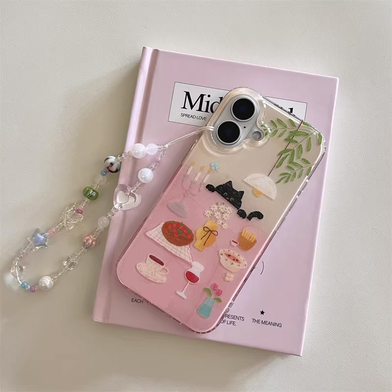 Ins Girl Cute Dining Table Lit - Phone Cases Cool Girl ulasan dan harga