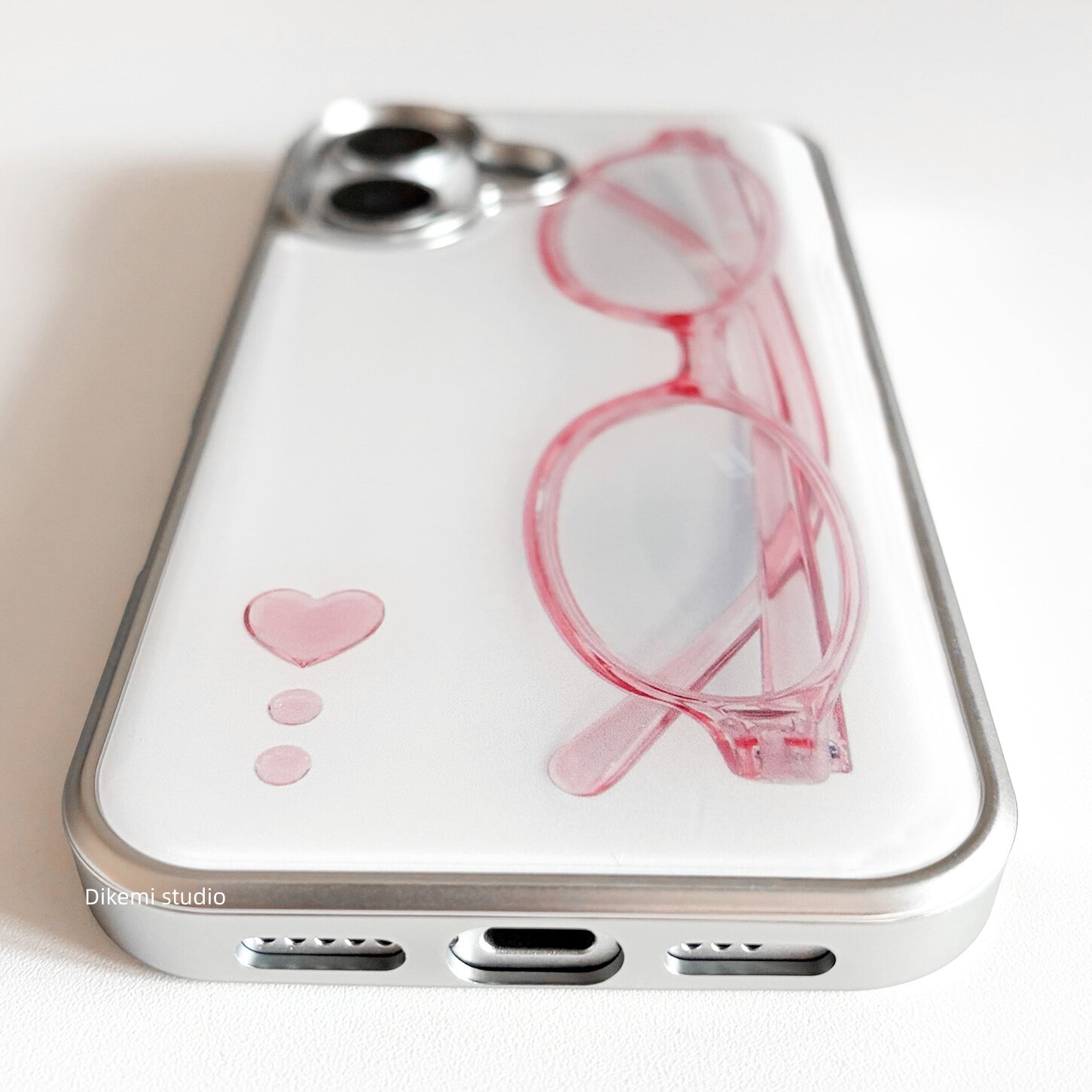 Korean ins Girl Heart Pink Gla - Phone Cases Cool Girl ulasan dan harga