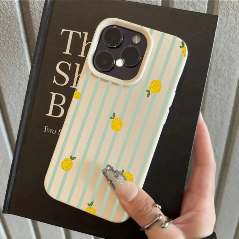 Shockproof Cute Lemon Pattern  - Phone Cases Cute Iphone 14 ulasan dan harga