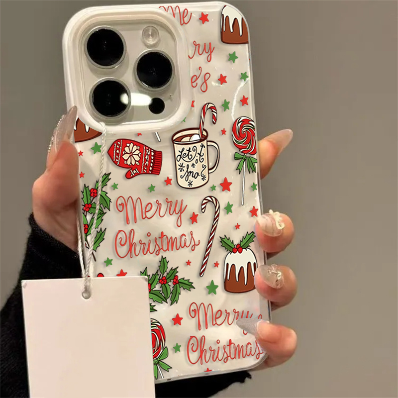 Cute Festive Christmas Pattern - Phone Cases Cute Iphone 14 ulasan dan harga
