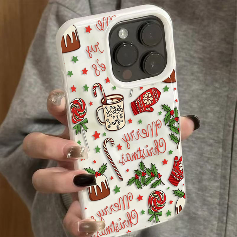 Cute Festive Christmas Pattern - Phone Cases Cute Iphone 14 ulasan dan harga