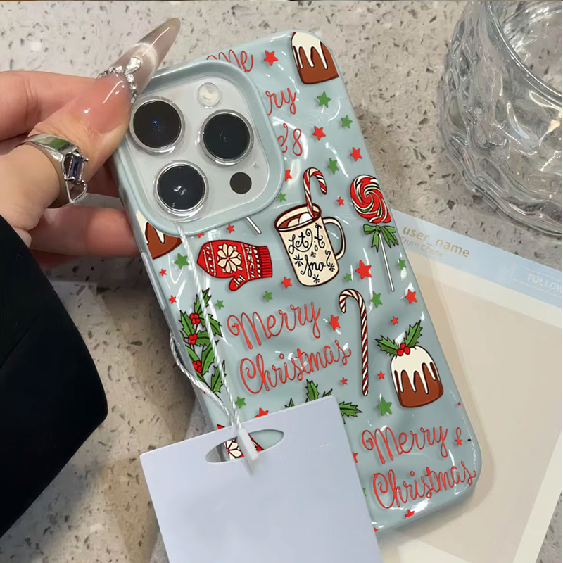 Cute Festive Christmas Pattern - Phone Cases Cute Iphone 14 ulasan dan harga