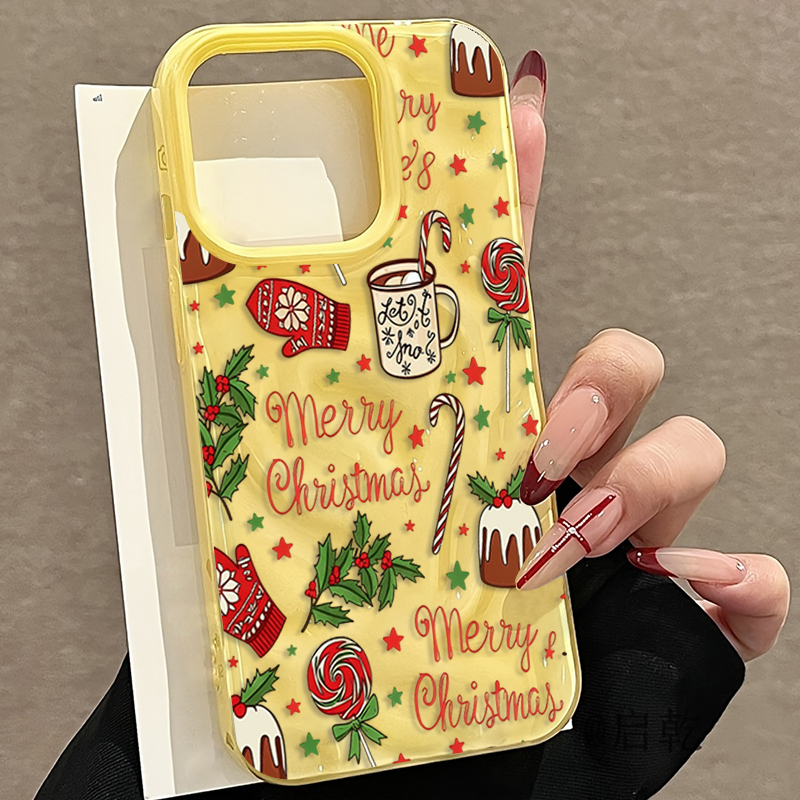 Cute Festive Christmas Pattern - Phone Cases Cute Iphone 14 ulasan dan harga