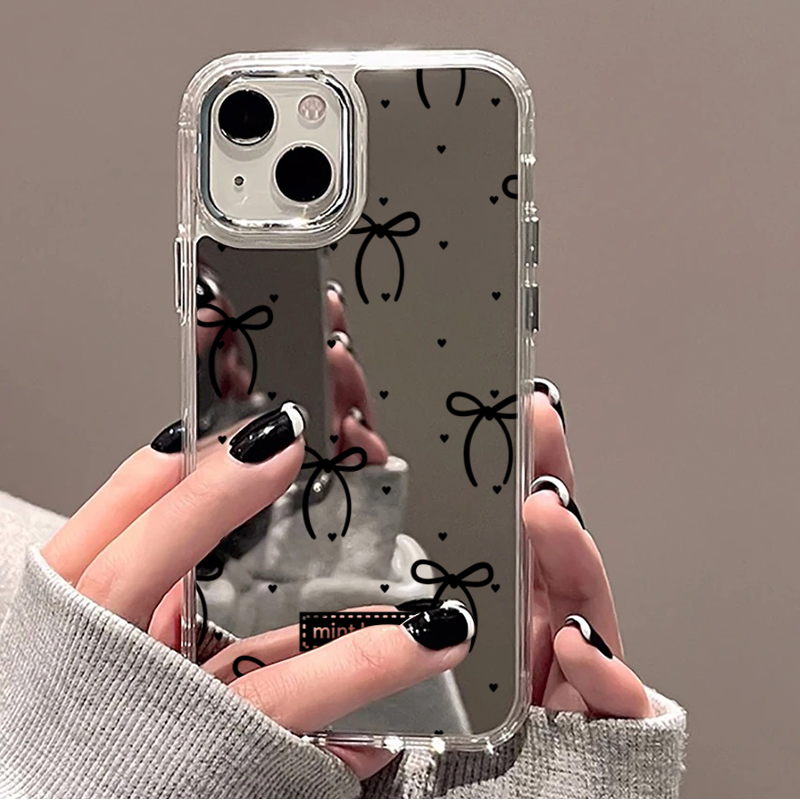 Cute Pink Black Bow Pattern Mi - Phone Cases Cute Iphone 14 ulasan dan harga