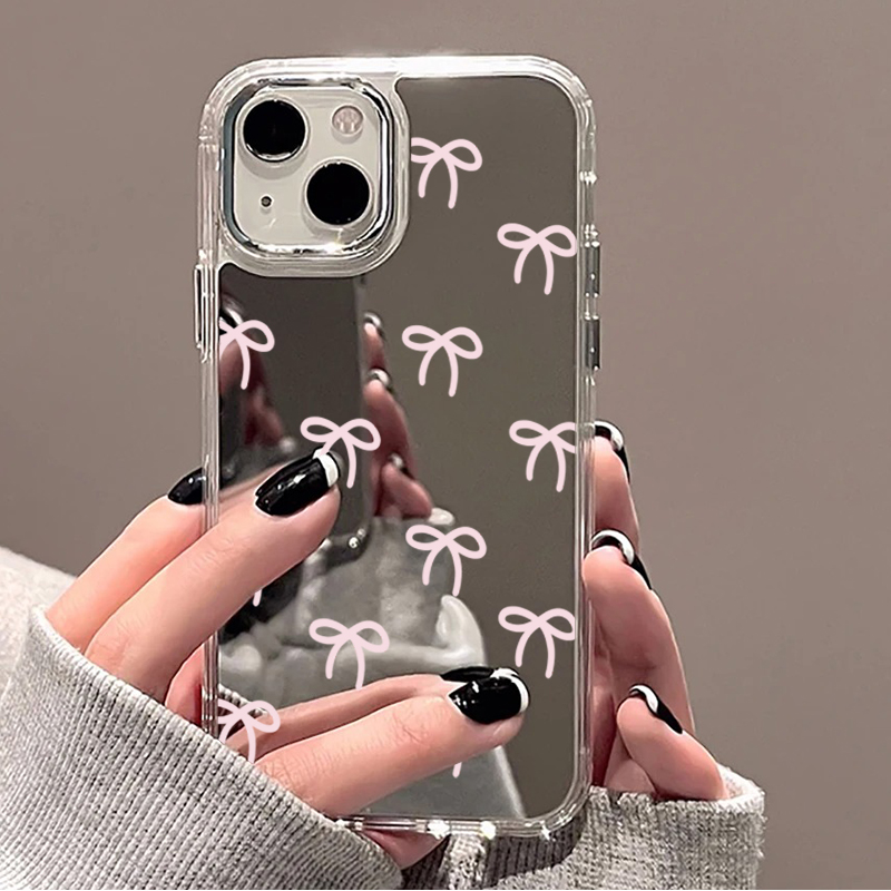 Cute Pink Black Bow Pattern Mi - Phone Cases Cute Iphone 14 ulasan dan harga