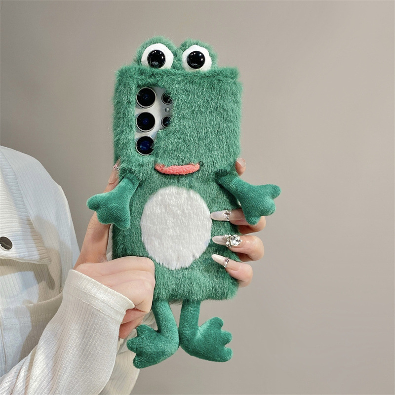 Plush Frog Phone Case, Cute Gr - Phone Cases Samsung S23 ulasan dan harga
